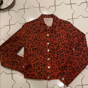 Miaou red leopard jacket